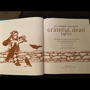 “The Complete Annotated Grateful Dead Lyrics” Hardcover Book